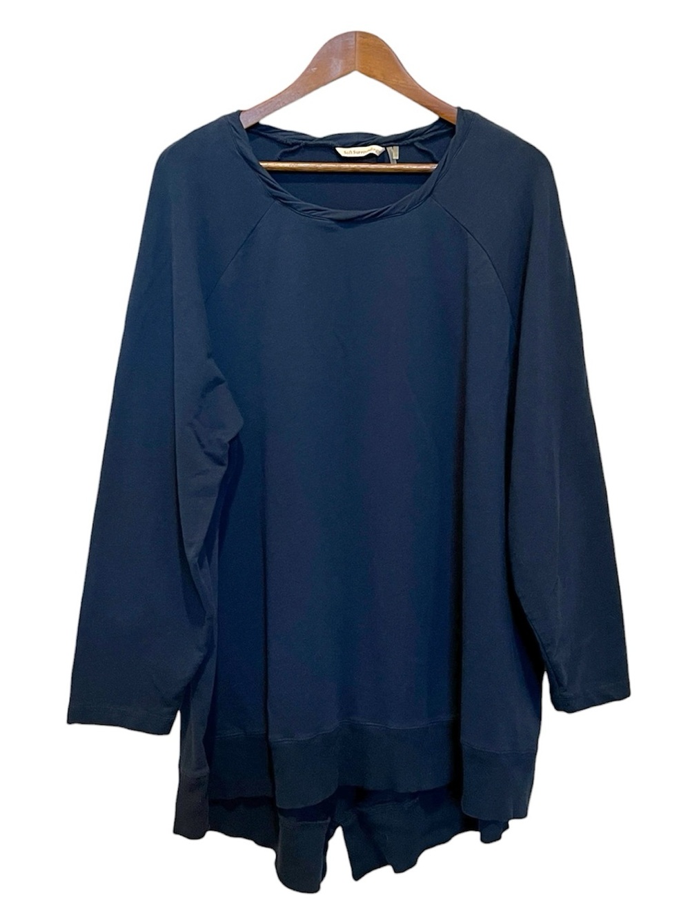 Soft Surroundings Tunic Top Long Sleeve Size 2X Navy Blue Style 57860 Lounge